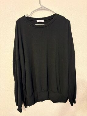 Shop Talulah Ribbed Black Pullover